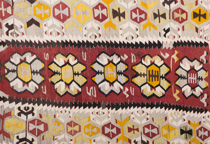 Vintage Turkish Rug, 3.11 x 5.3 ft Rug, 121 x 161 cm
