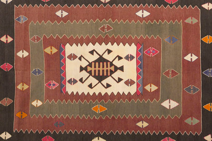 Vintage Turkish Rug, 3.11 x 5.6 ft Rug, 121 x 170 cm