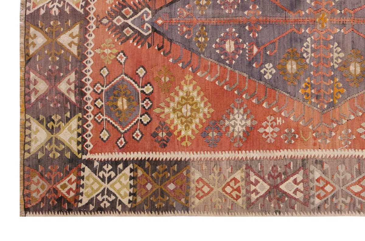 Vintage Turkish Rug, 3.11 x 5.7 ft Rug, 120 x 172 cm