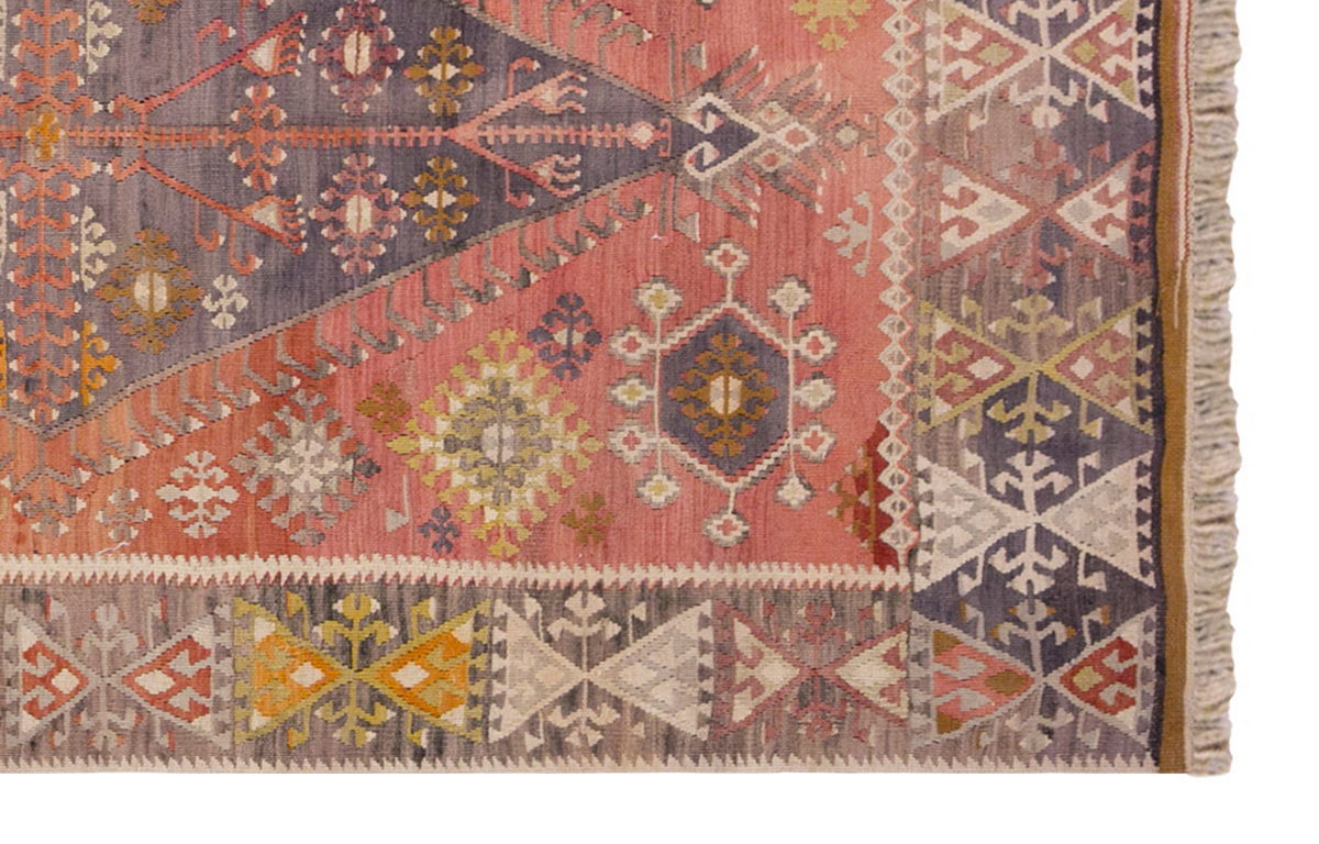 Vintage Turkish Rug, 3.11 x 5.7 ft Rug, 120 x 172 cm