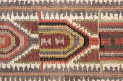 Vintage Turkish Rug, 3.11 x 6.1 ft Rug, 120 x 186 cm