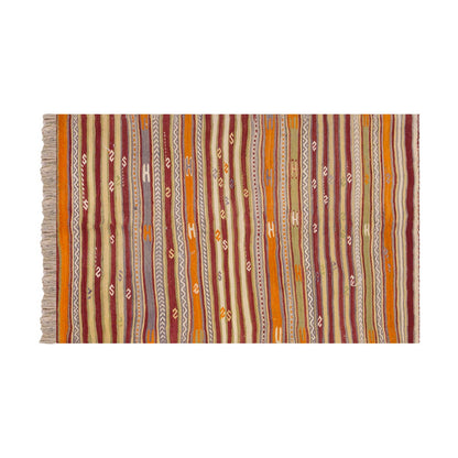 Vintage Turkish Rug, 3.11 x 6.1 ft Rug, 120 x 187 cm