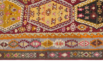 Vintage Turkish Rug, 3.11 x 6.1 ft Rug, 121 x 186 cm