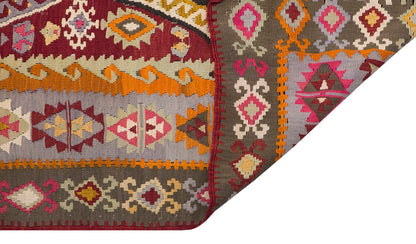 Vintage Turkish Rug, 3.11 x 6.1 ft Rug, 121 x 186 cm