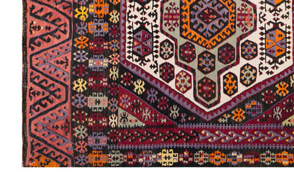 Vintage Turkish Rug, 3.11 x 7.2 ft, Vintage Rug, 121 x 220 cm