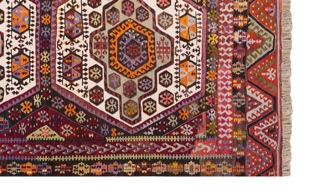 Vintage Turkish Rug, 3.11 x 7.2 ft, Vintage Rug, 121 x 220 cm
