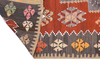 Vintage Turkish Rug, 3.11 x 7.4 ft, 120 x 224 cm