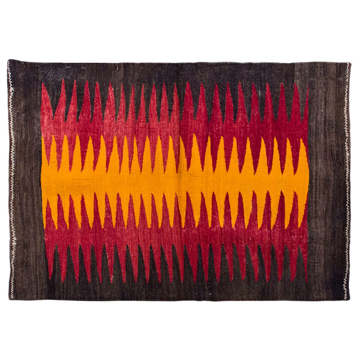 Vintage Turkish Rug, 3.2 x 3.1 ft, 98 x 94 cm