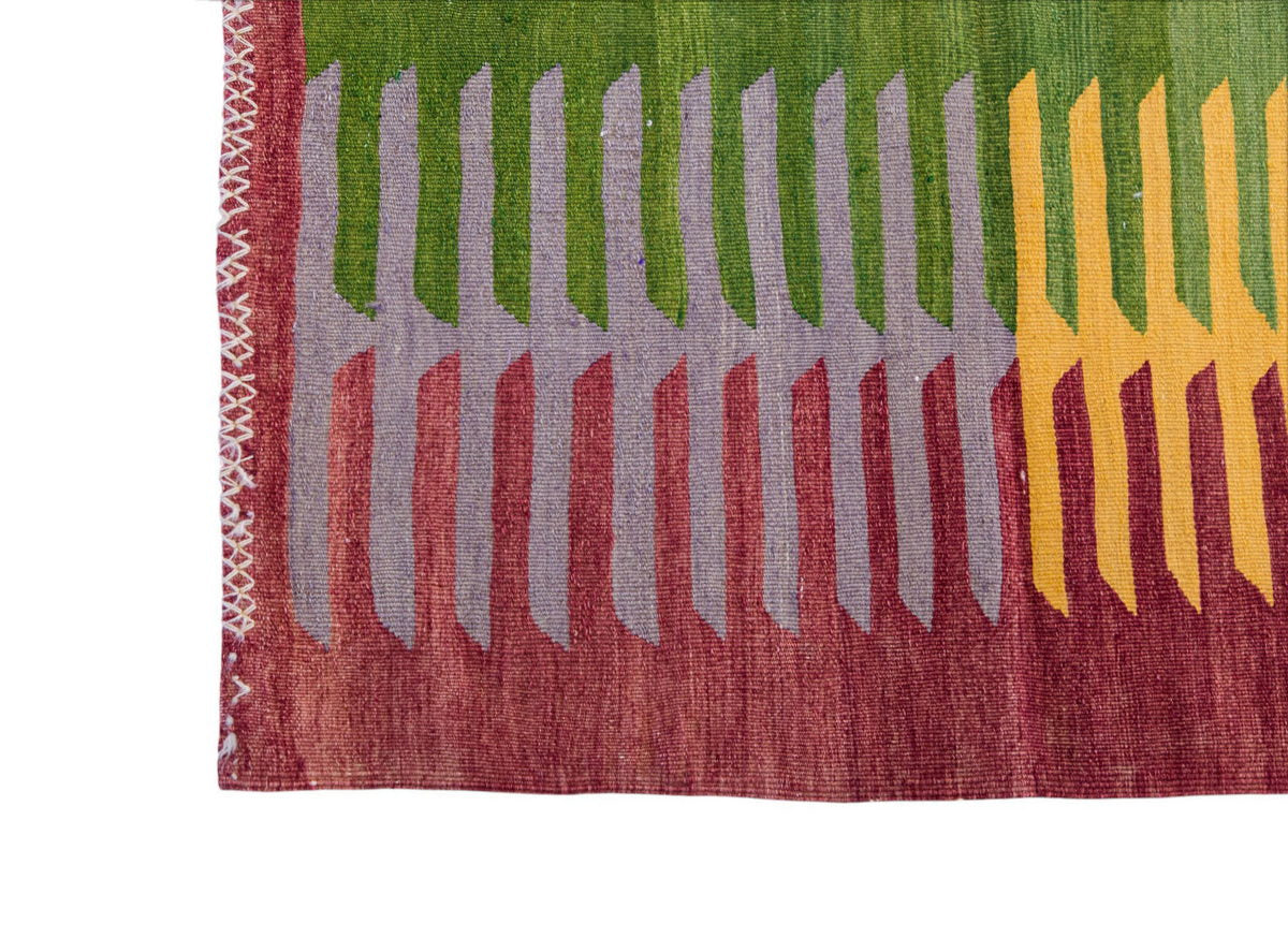 Vintage Turkish Rug, 3.2 x 3.2 ft Rug, 98 x 98 cm
