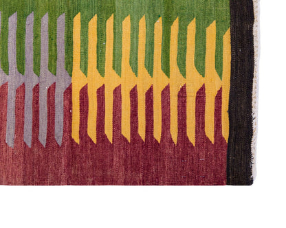 Vintage Turkish Rug, 3.2 x 3.2 ft Rug, 98 x 98 cm