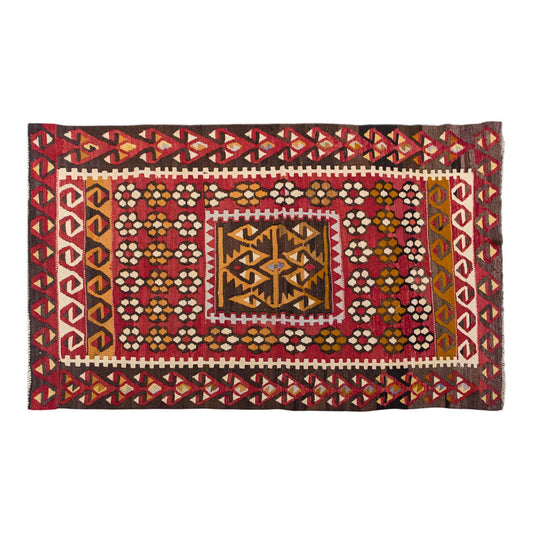 Vintage Turkish Rug, 3.2 x 4.11 ft, 97 x 150 cm