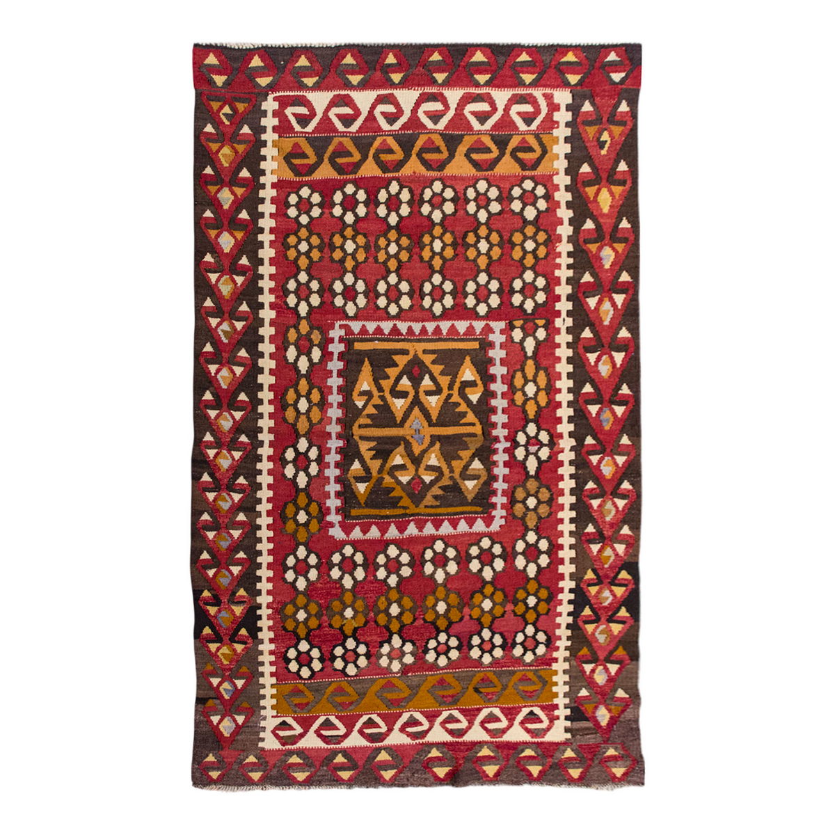 Vintage Turkish Rug, 3.2 x 4.11 ft, 97 x 150 cm