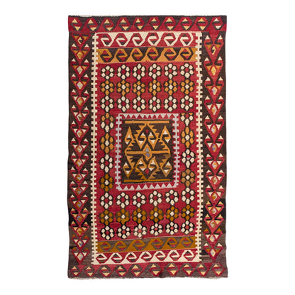 Vintage Turkish Rug, 3.2 x 4.11 ft, 97 x 150 cm