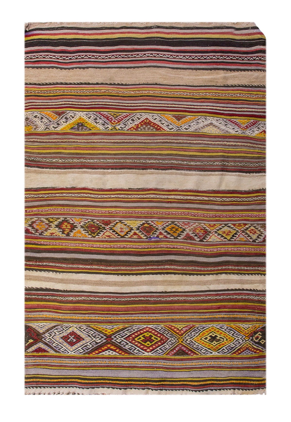 Vintage Turkish Rug, 3.2 x 5.3 ft Rug, 98 x 162 cm