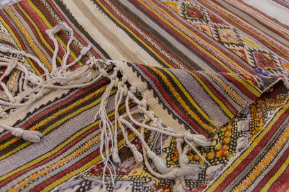 Vintage Turkish Rug, 3.2 x 5.3 ft Rug, 98 x 162 cm