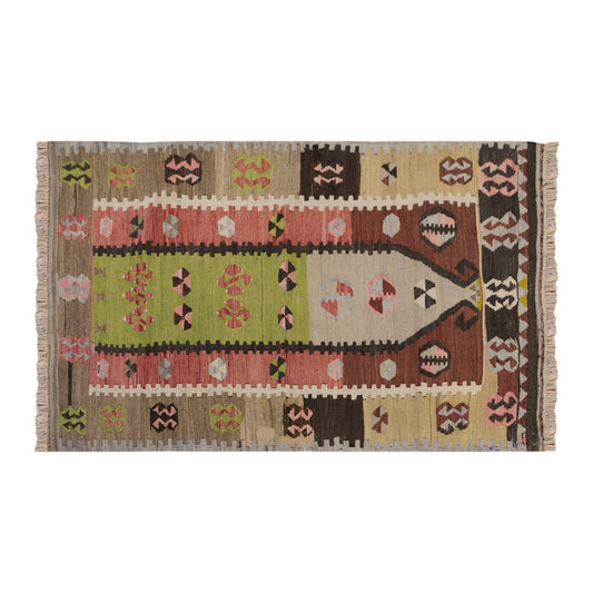 Vintage Turkish Rug, 3.2 x 5.3 ft Rug, 99 x 161 cm