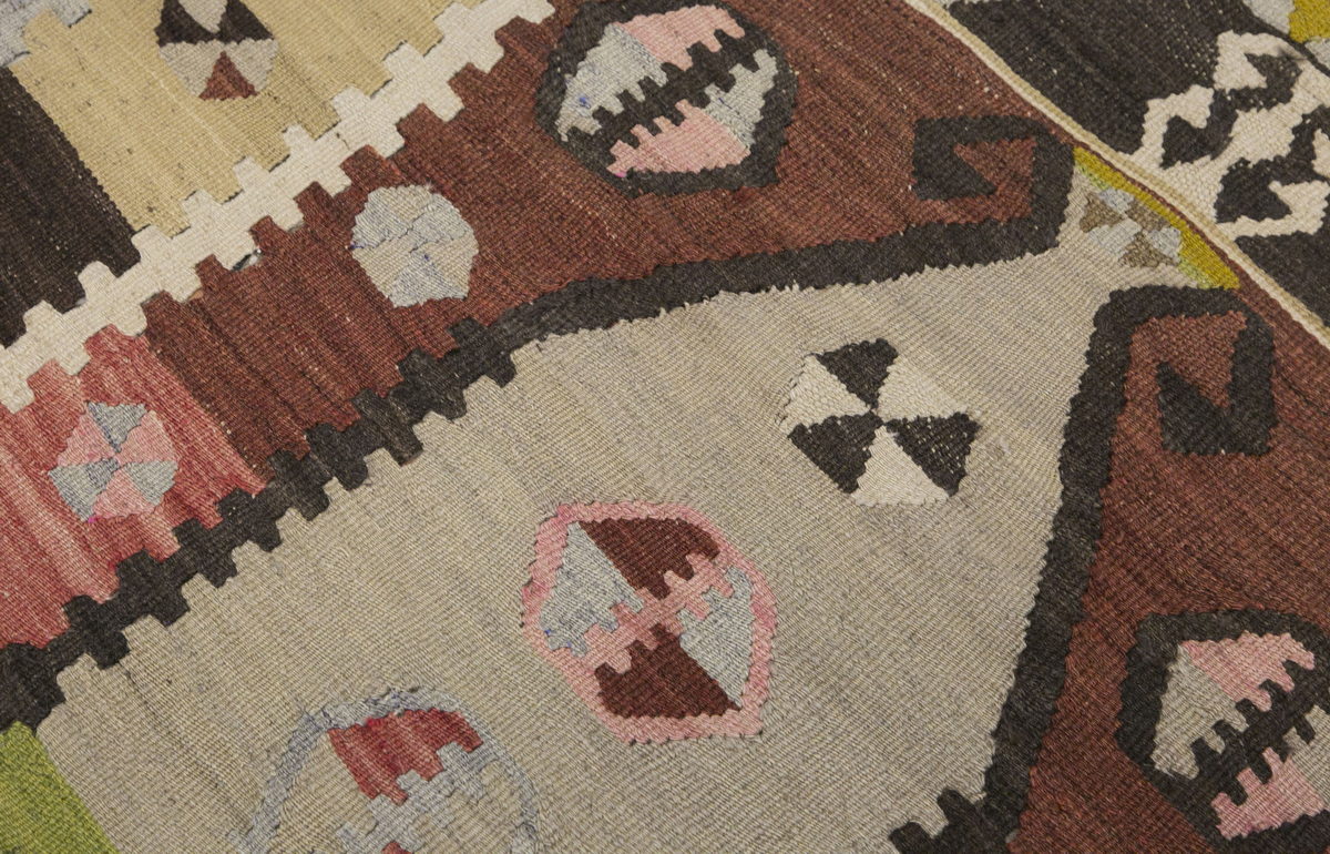Vintage Turkish Rug, 3.2 x 5.3 ft Rug, 99 x 161 cm