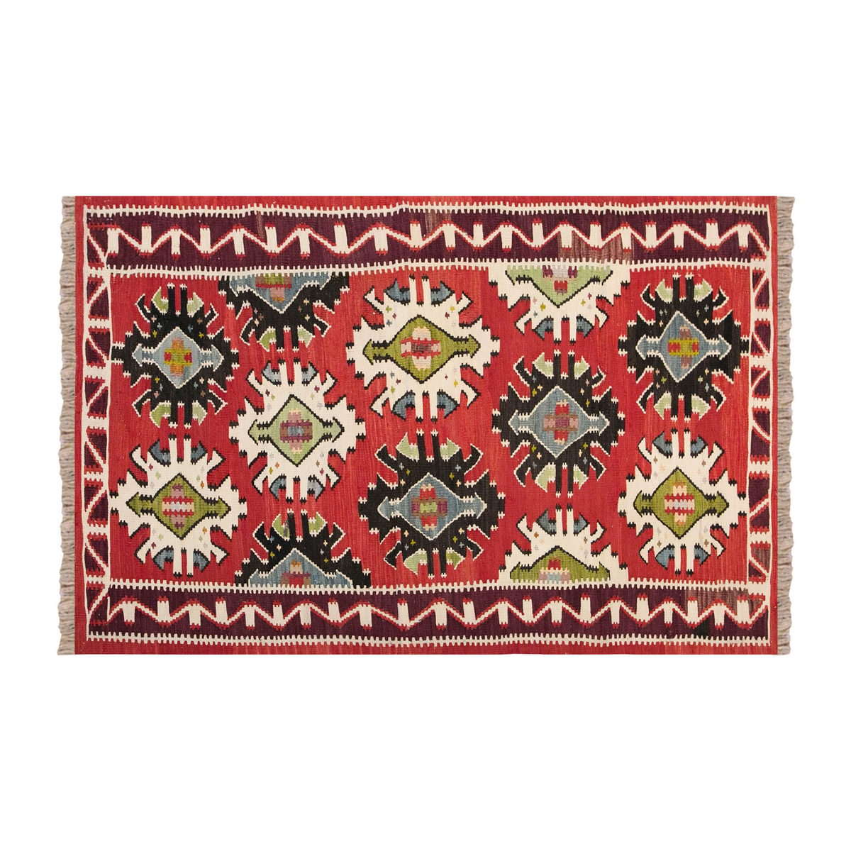 Vintage Turkish Rug, 3.2 x 5.6 ft Rug, 97 x 169 cm