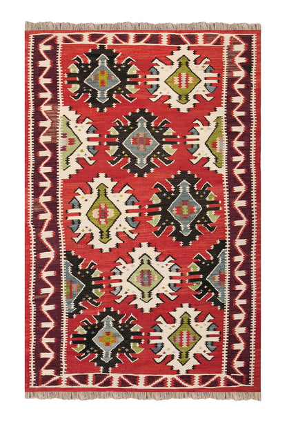 Vintage Turkish Rug, 3.2 x 5.6 ft Rug, 97 x 169 cm