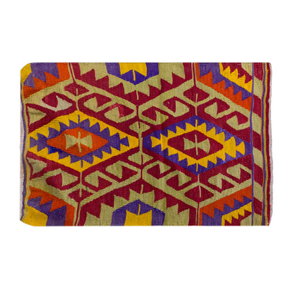 Vintage Turkish Rug, 3.3 x 2.3 ft Rug, 100 x 71 cm