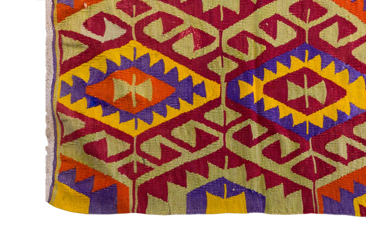Vintage Turkish Rug, 3.3 x 2.3 ft Rug, 100 x 71 cm