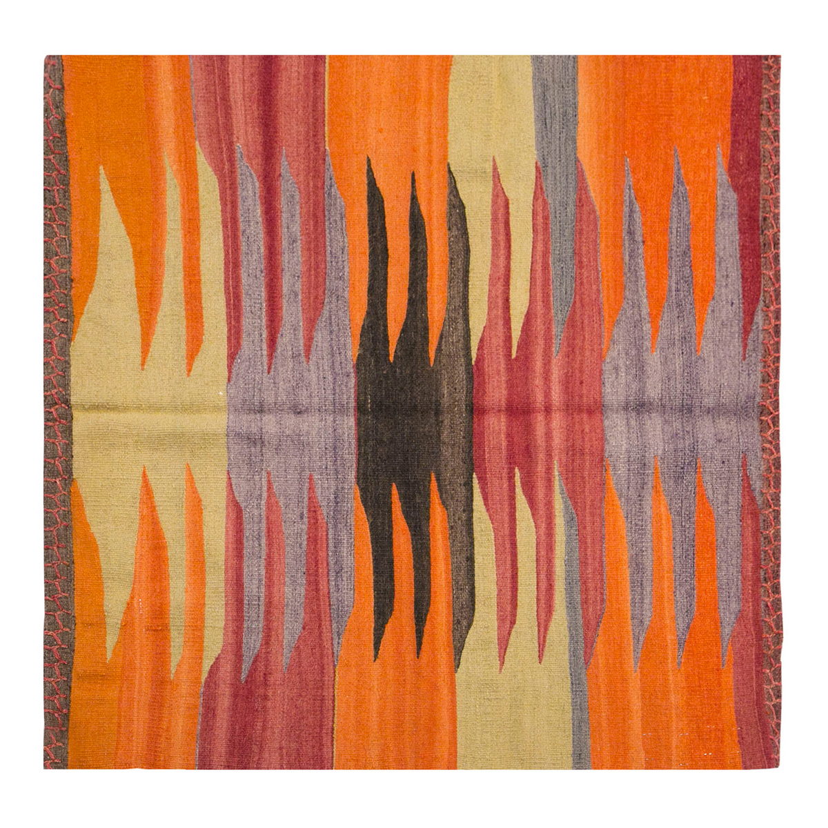 Vintage Turkish Rug, 3.3 x 3.3 ft, 101 x 101 cm