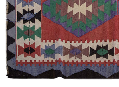 Vintage Turkish Rug, 3.3 x 4.11 ft Rug, 100 x 150 cm