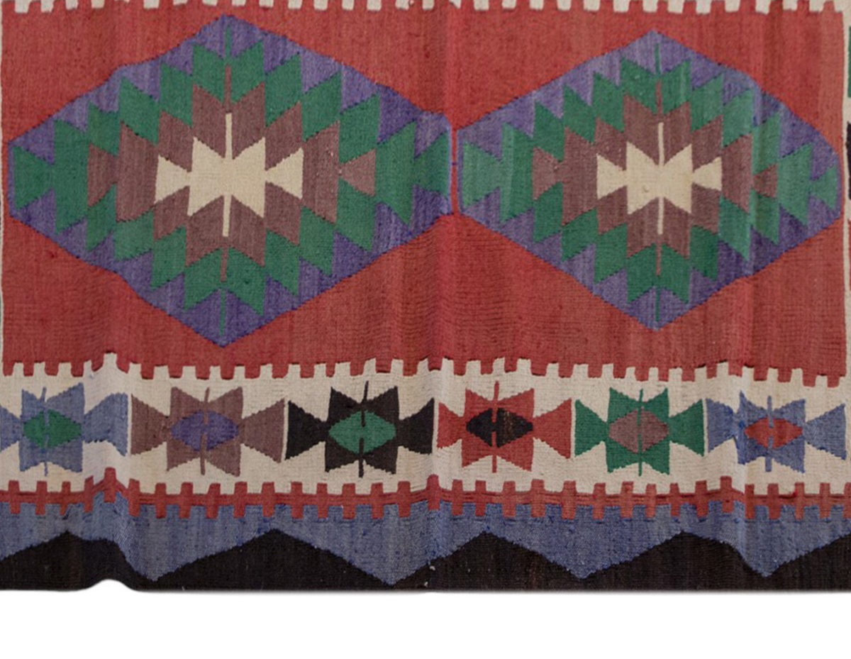 Vintage Turkish Rug, 3.3 x 4.11 ft Rug, 100 x 150 cm