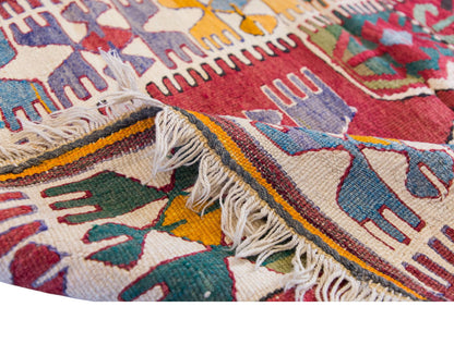 Vintage Turkish Rug, 3.3 x 4.3 ft Rug, 100 x 130 cm