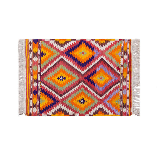 Vintage Turkish Rug, 3.3 x 4.5 ft Rug, 100 x 135 cm