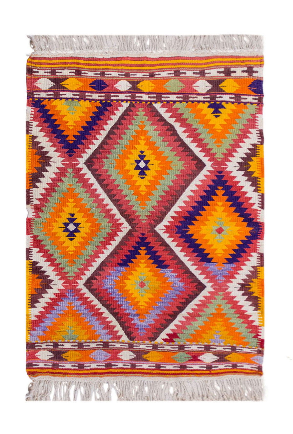 Vintage Turkish Rug, 3.3 x 4.5 ft Rug, 100 x 135 cm