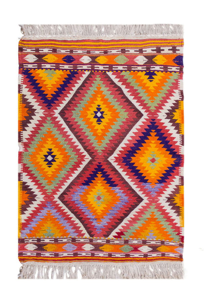 Vintage Turkish Rug, 3.3 x 4.5 ft Rug, 100 x 135 cm