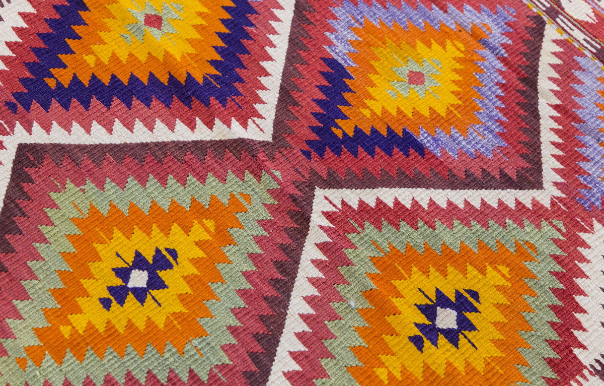 Vintage Turkish Rug, 3.3 x 4.5 ft Rug, 100 x 135 cm