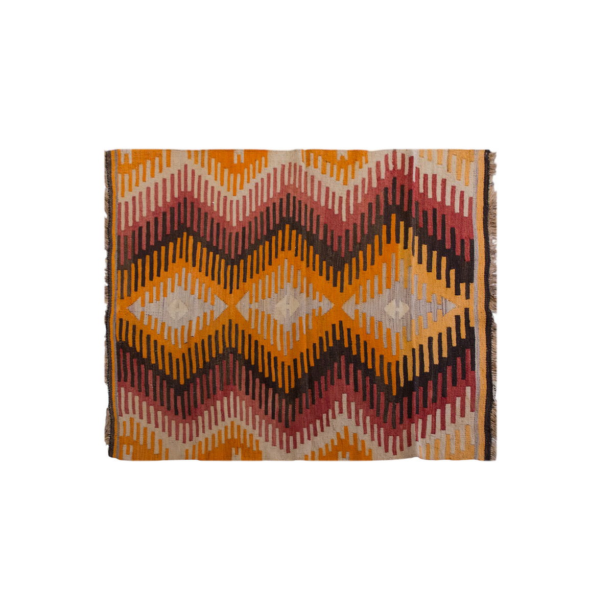 Vintage Turkish Rug, 3.3 x 4.5 ft Rug, 100 x 137 cm