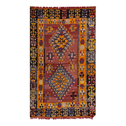 Vintage Turkish Rug, 3.3 x 4.7 ft, 100 x 140 cm