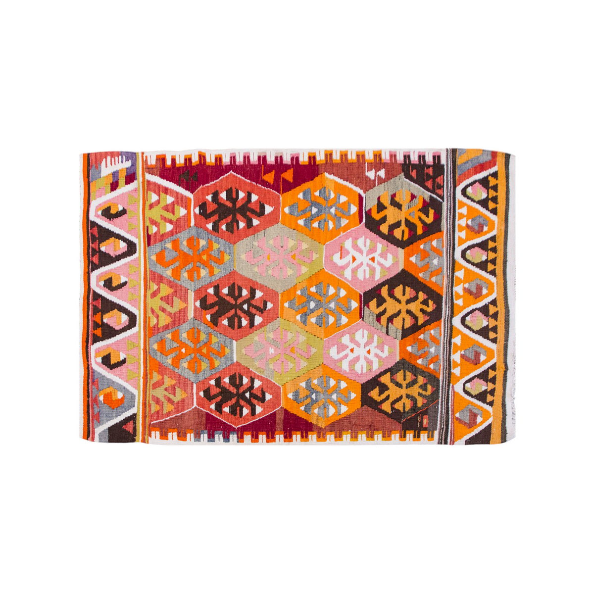 Vintage Turkish Rug, 3.3 x 4.7 ft Rug, 100 x 140 cm