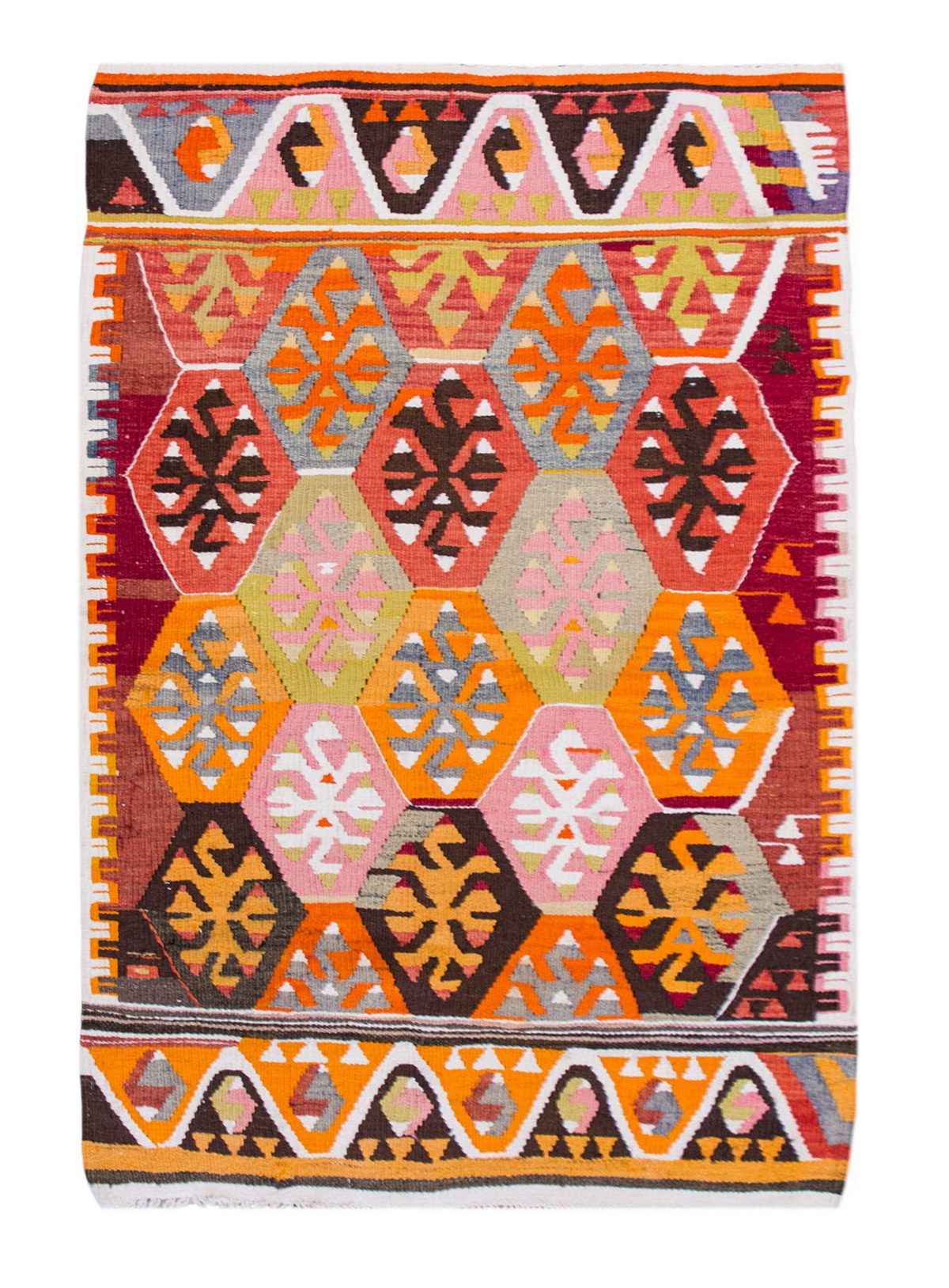 Vintage Turkish Rug, 3.3 x 4.7 ft Rug, 100 x 140 cm
