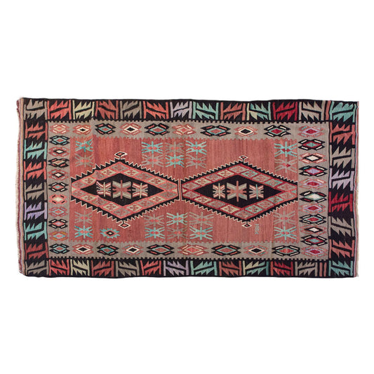 Vintage Turkish Rug, 3.3 x 5.11 ft Rug, 101 x 181 cm