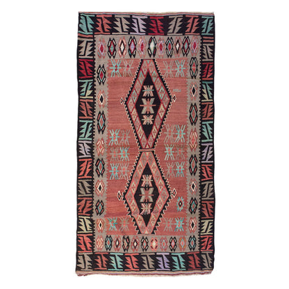 Vintage Turkish Rug, 3.3 x 5.11 ft Rug, 101 x 181 cm