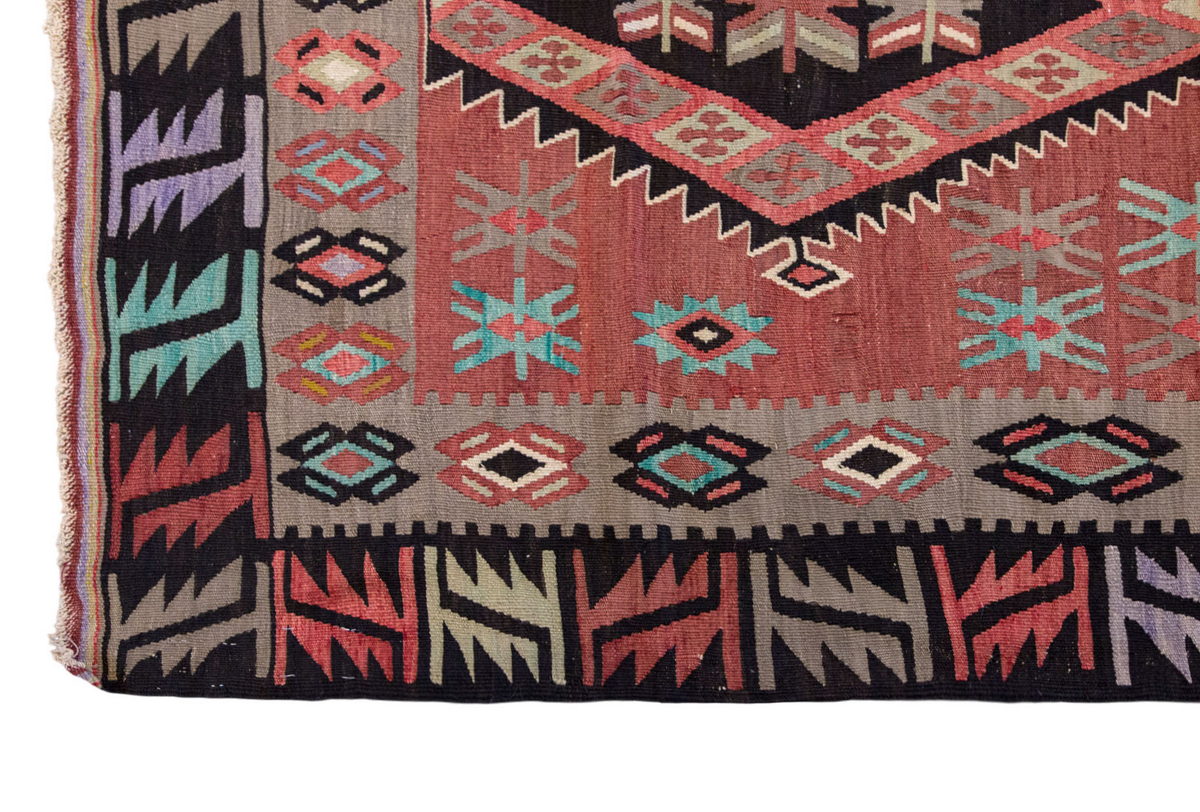 Vintage Turkish Rug, 3.3 x 5.11 ft Rug, 101 x 181 cm