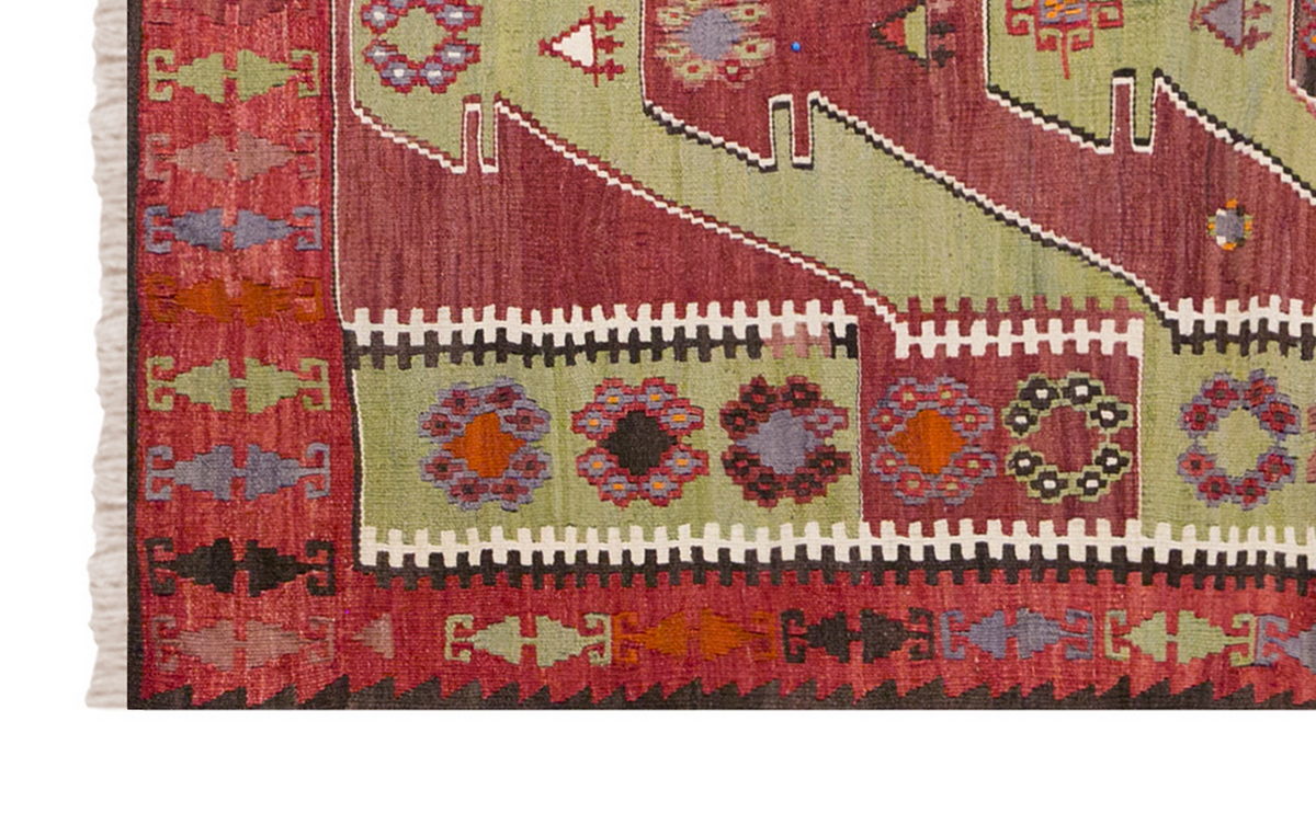 Vintage Turkish Rug, 3.3 x 5.2 ft, 100 x 158 cm
