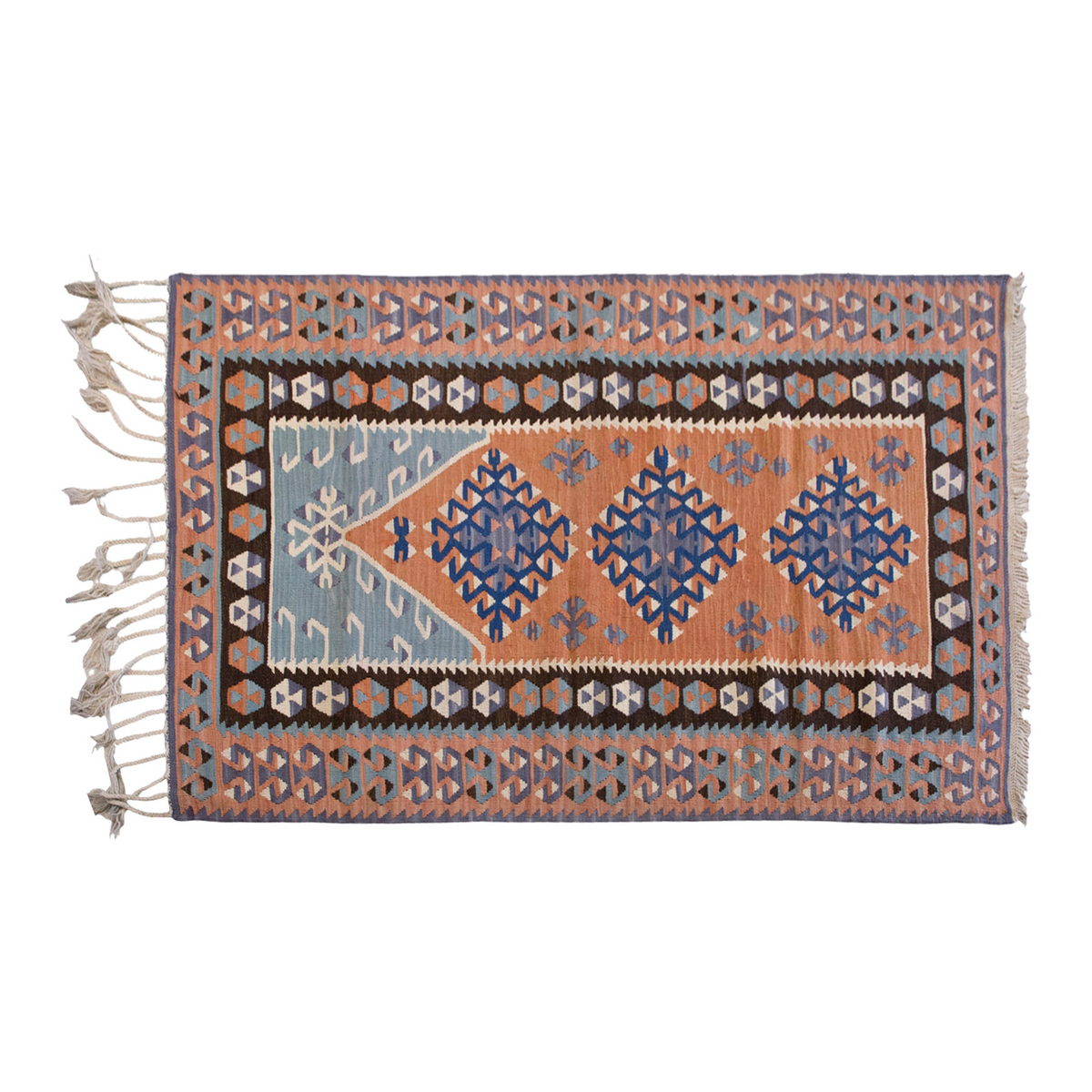 Vintage Turkish Rug, 3.3 x 5.5 ft Rug, 101 x 166 cm