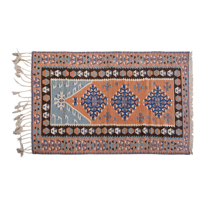 Vintage Turkish Rug, 3.3 x 5.5 ft Rug, 101 x 166 cm