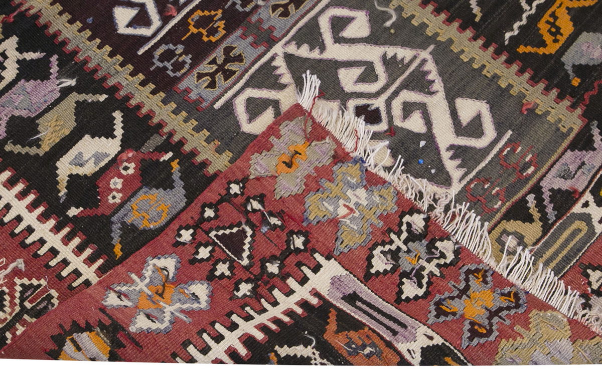 Vintage Turkish Rug, 3.3 x 5.5 ft Rug, 101 x 167 cm