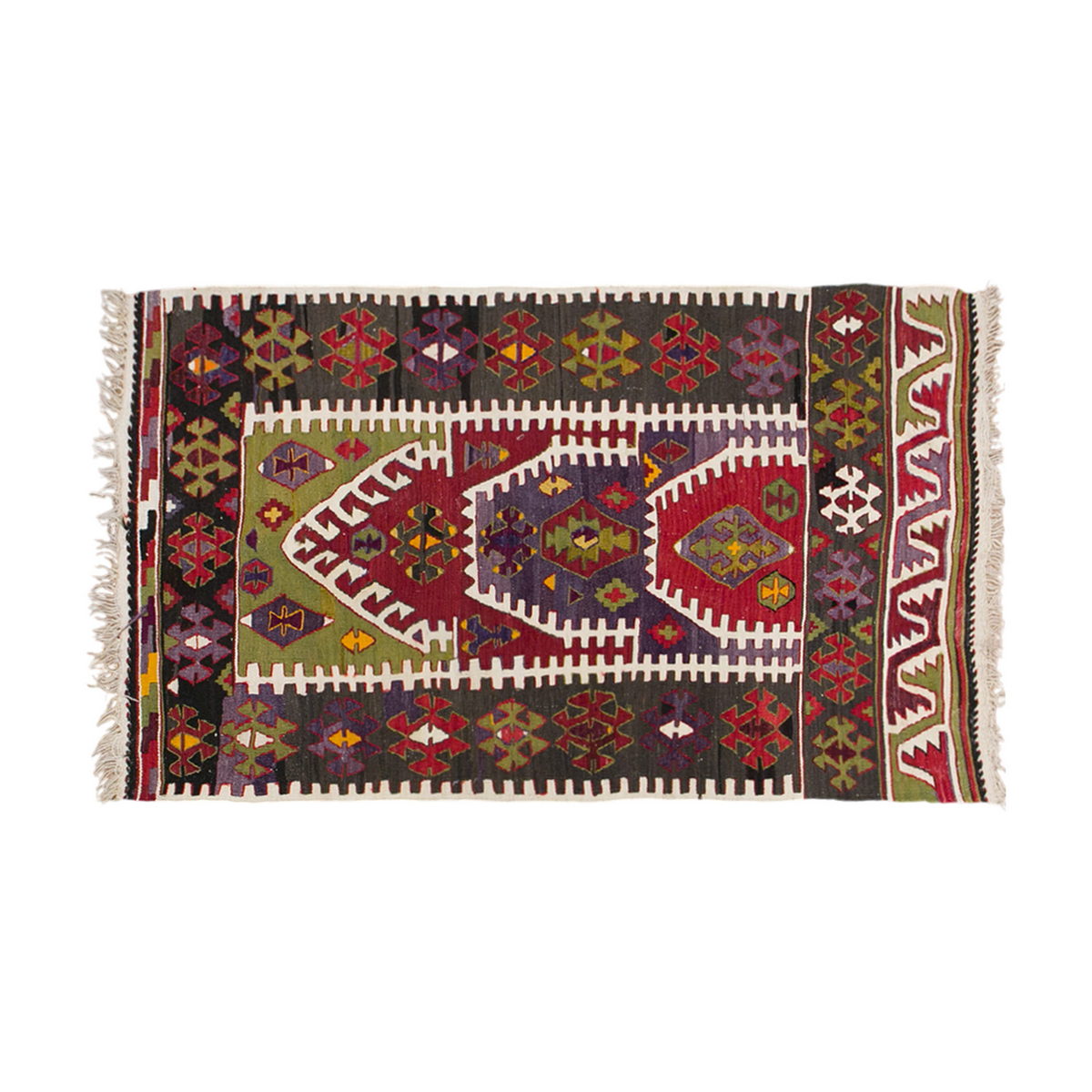 Vintage Turkish Rug, 3.3 x 5 ft, 100 x 154 cm