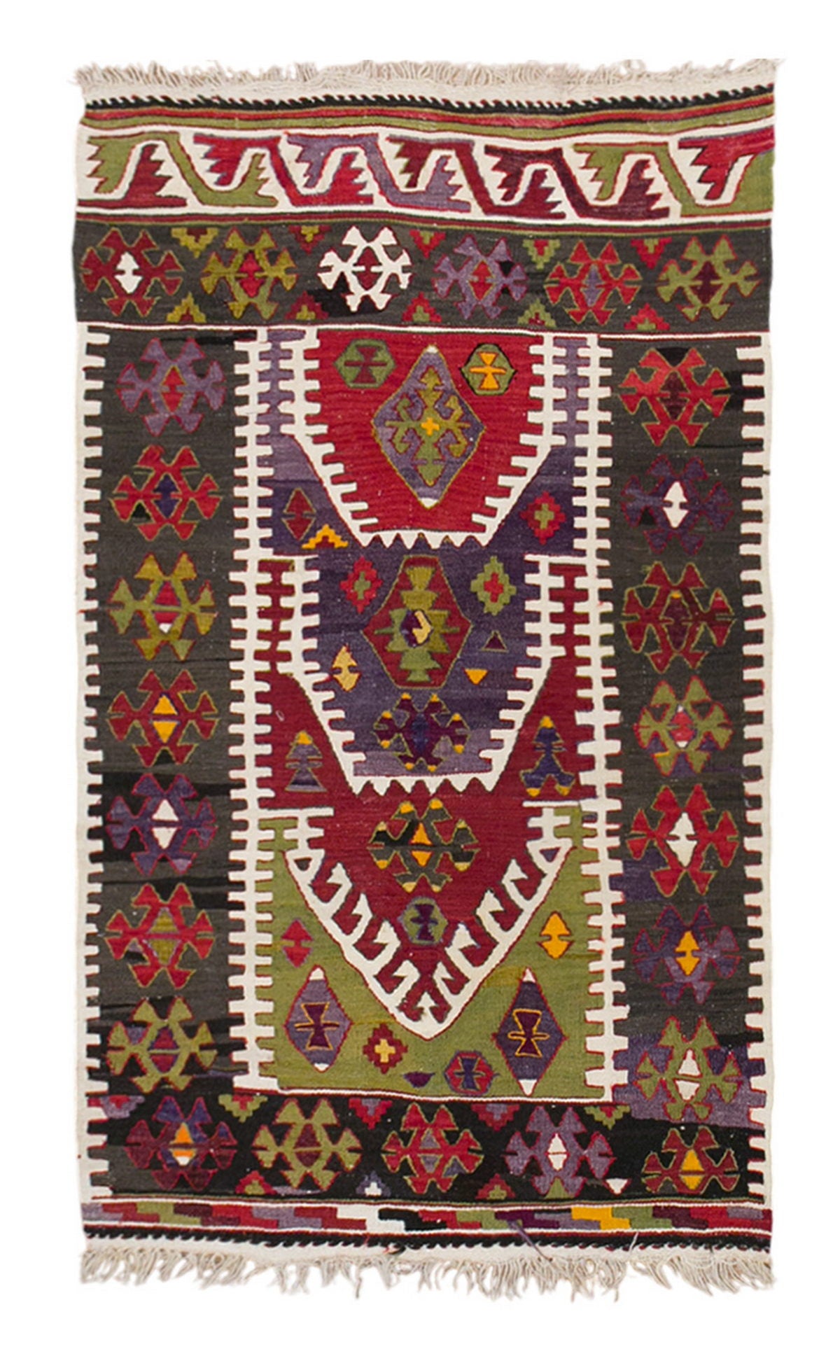 Vintage Turkish Rug, 3.3 x 5 ft, 100 x 154 cm