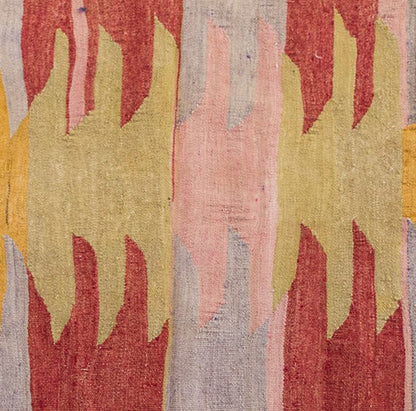 Vintage Turkish Rug, 3.4 x 3 ft Rug, 93 x 103 cm