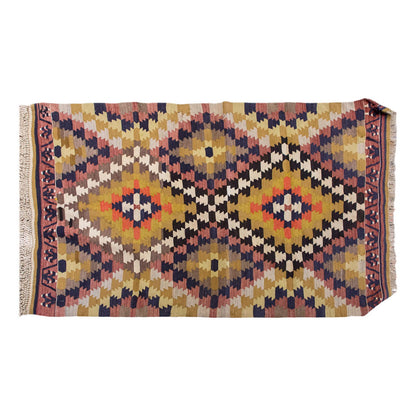 Vintage Turkish Rug, 3.4 x 4.7 ft, 102 x 140 cm