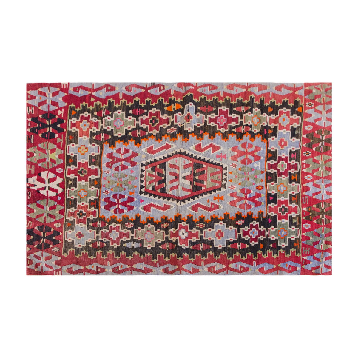 Vintage Turkish Rug, 3.4 x 4.7 ft Rug, 102 x 140 cm