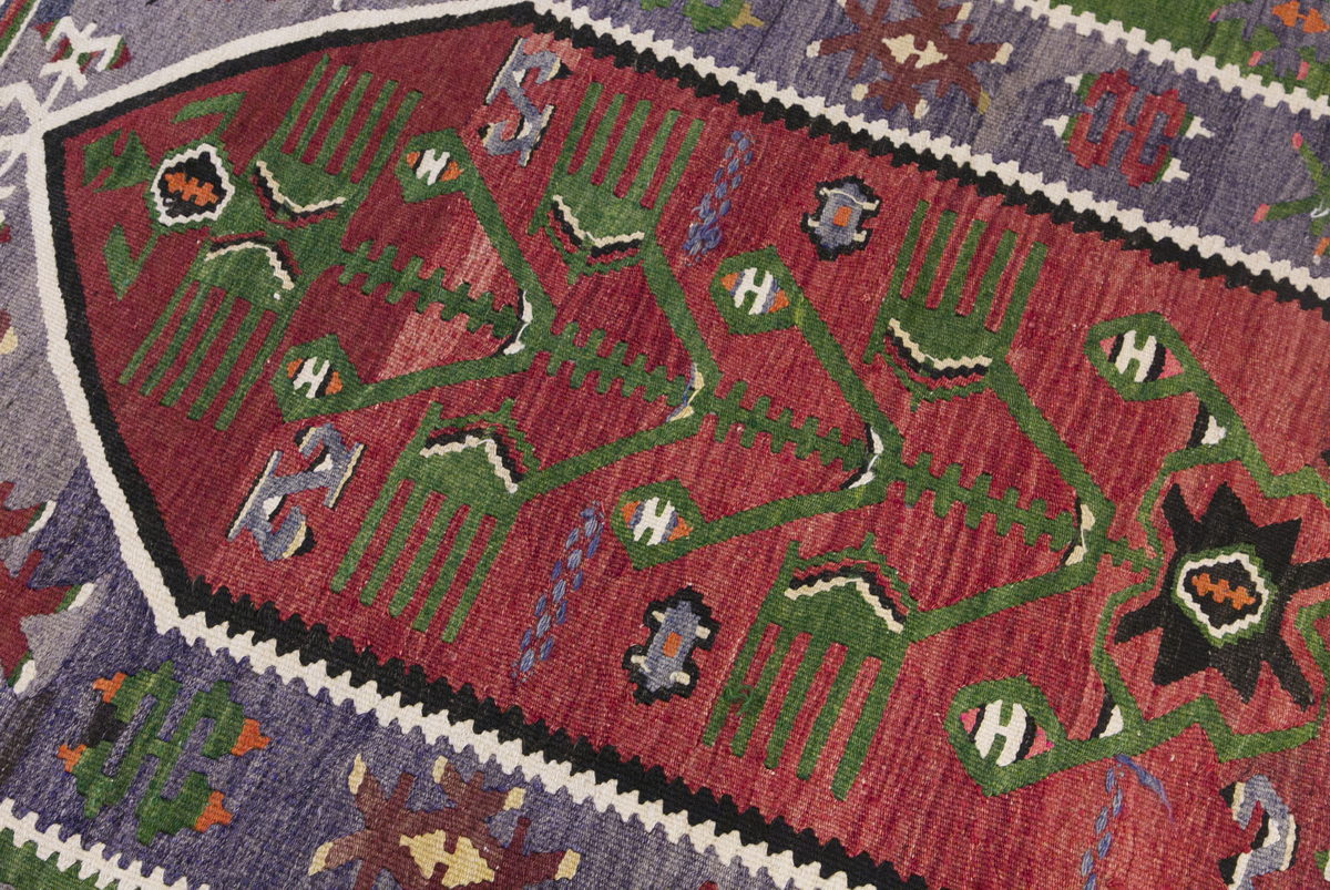 Vintage Turkish Rug, 3.4 x 4.7 ft Rug, 103 x 140 cm
